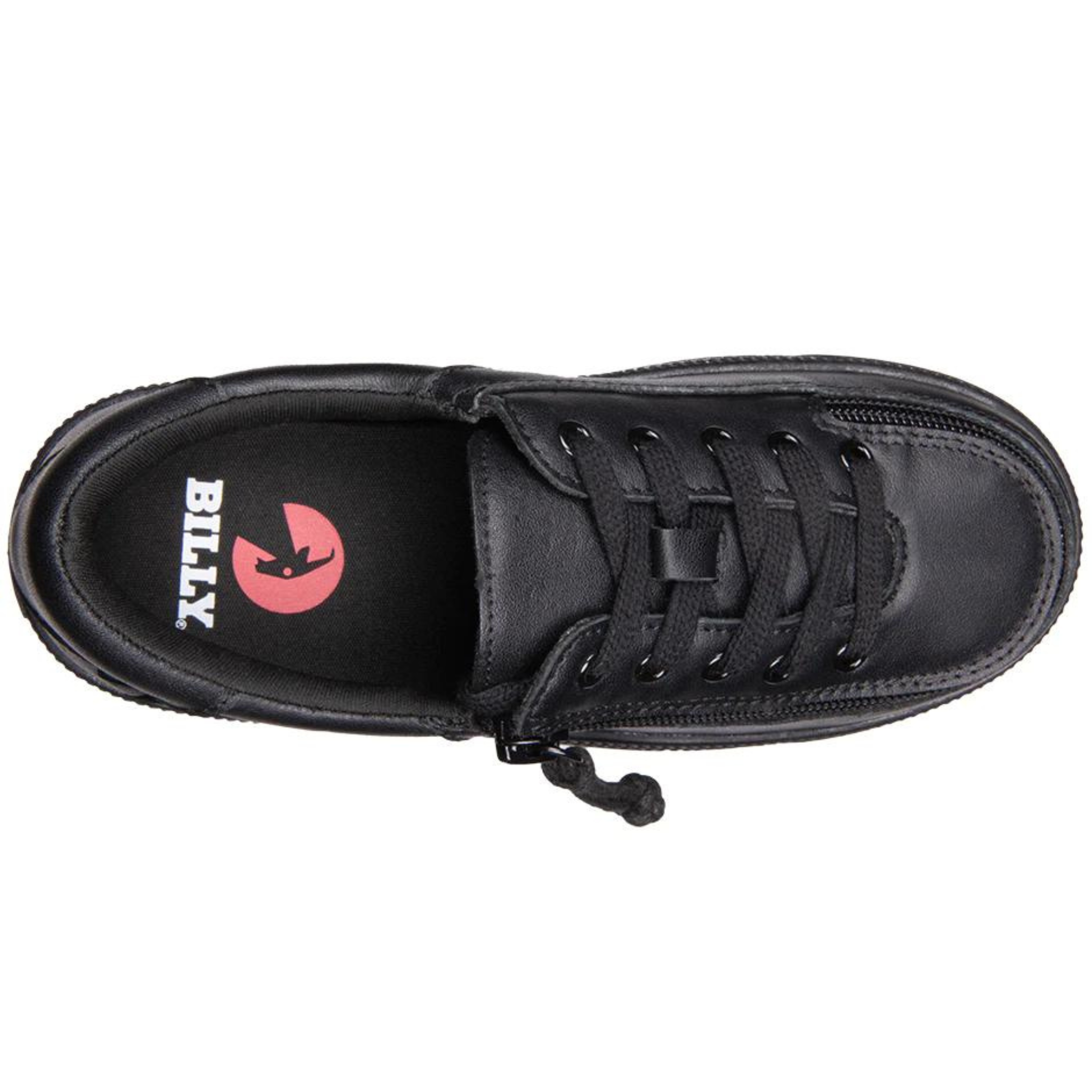 Billy Footwear (Kids) DR II Fit - Low Top Black Leather Shoes