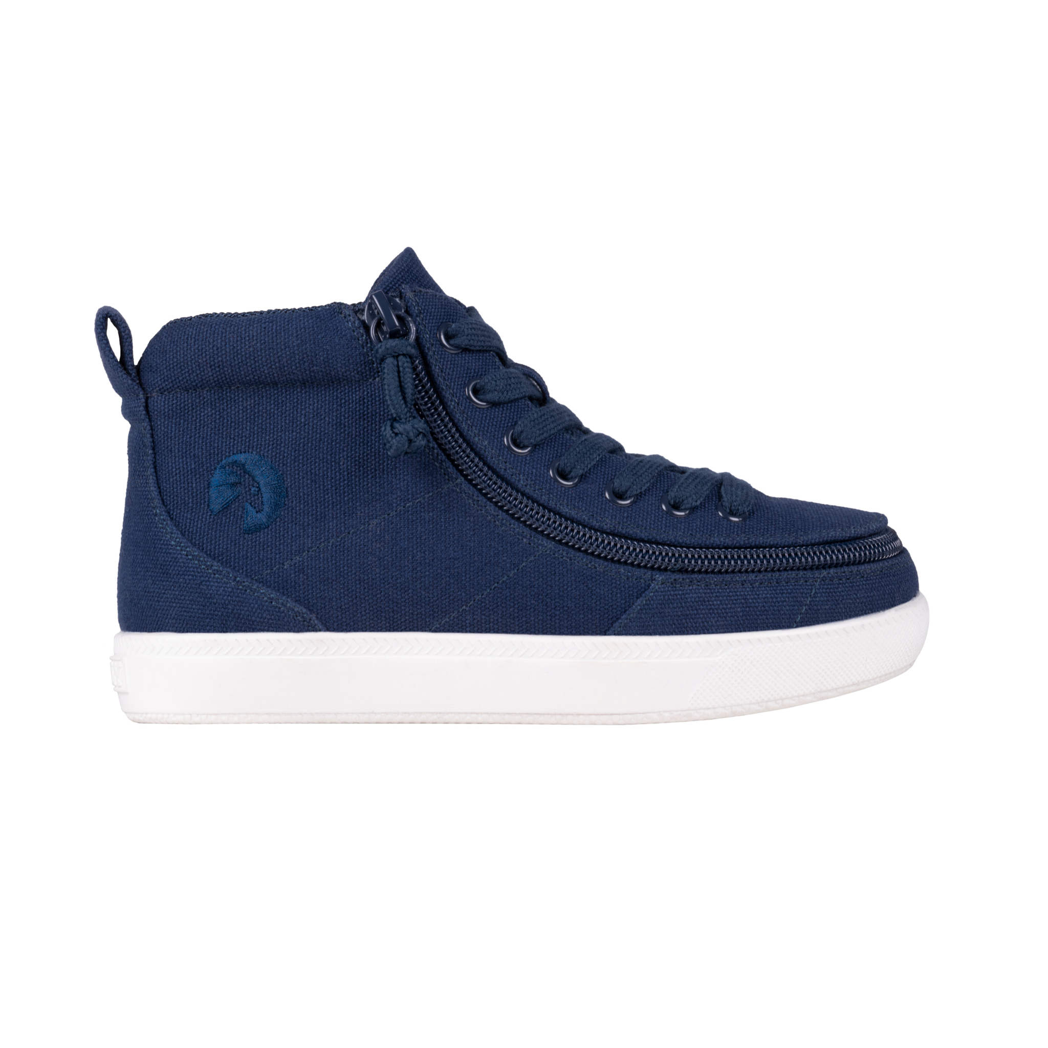Billy Footwear (Toddlers) MDR II Fit - High Top Navy Canvas Shoes