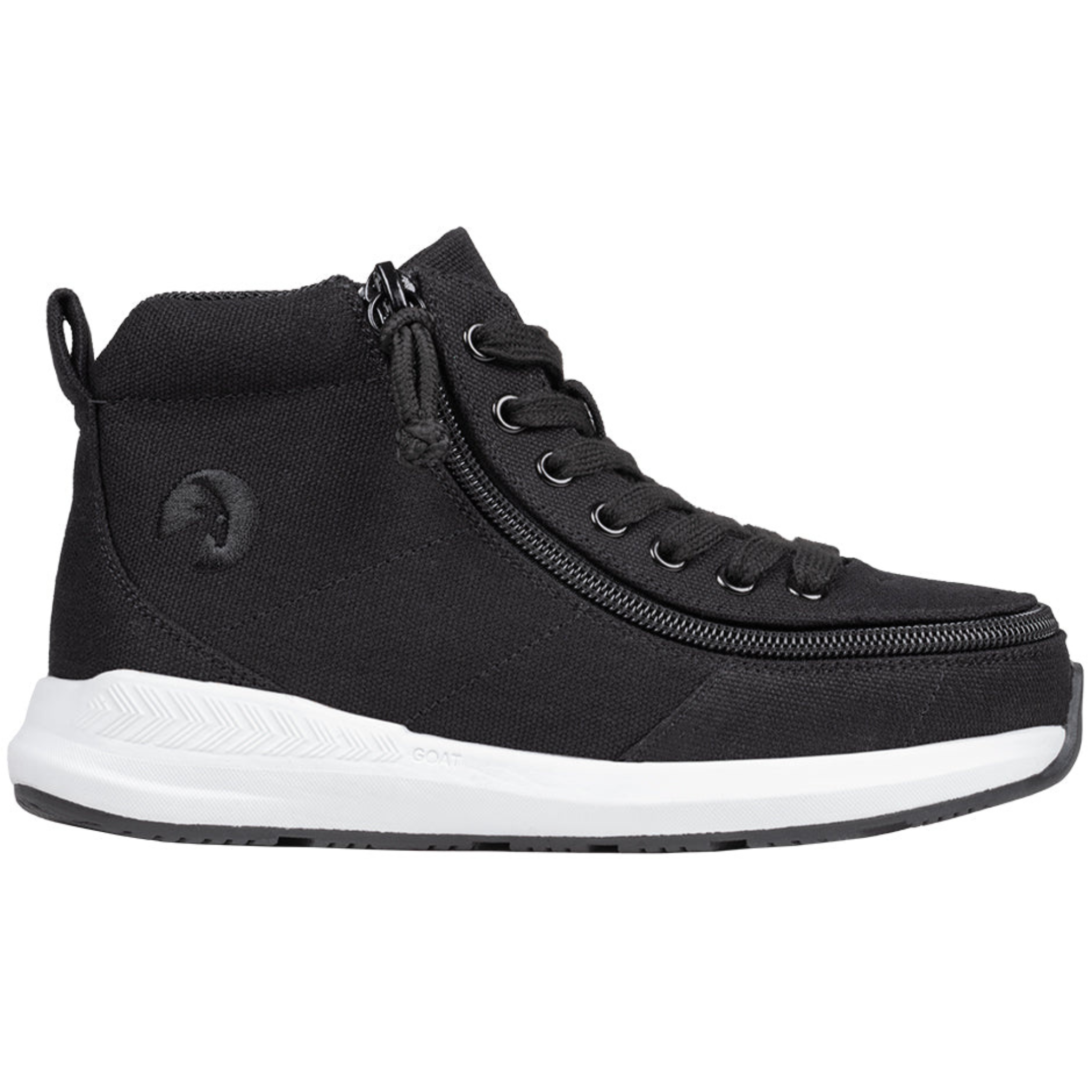 Billy Footwear (Kids) - High Top Goat Black Canvas Shoes