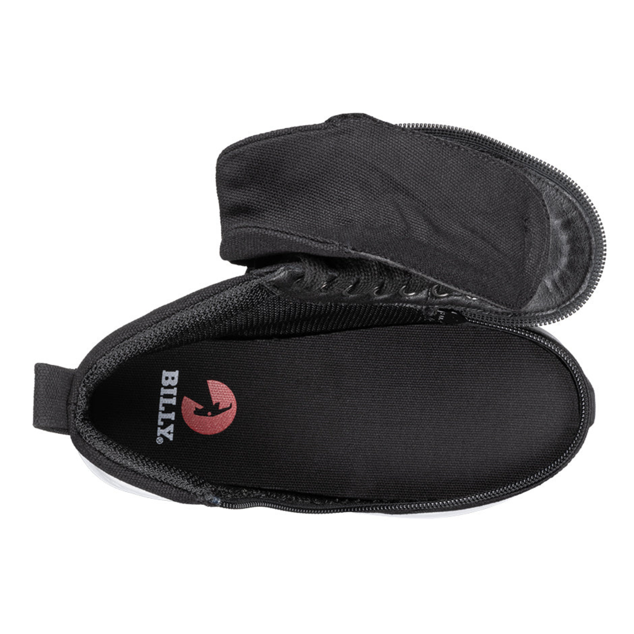 Billy Footwear (Kids) - High Top Goat Black Canvas Shoes