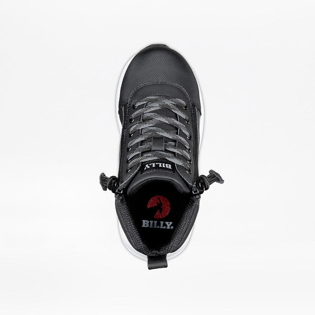 Billy Footwear (Kids) - High Top Rugged Black Goat DZ Shoes