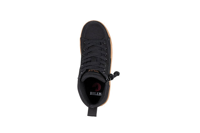 Billy Footwear (Kids)  -  High Top Black/Gum CS Canvas Shoes
