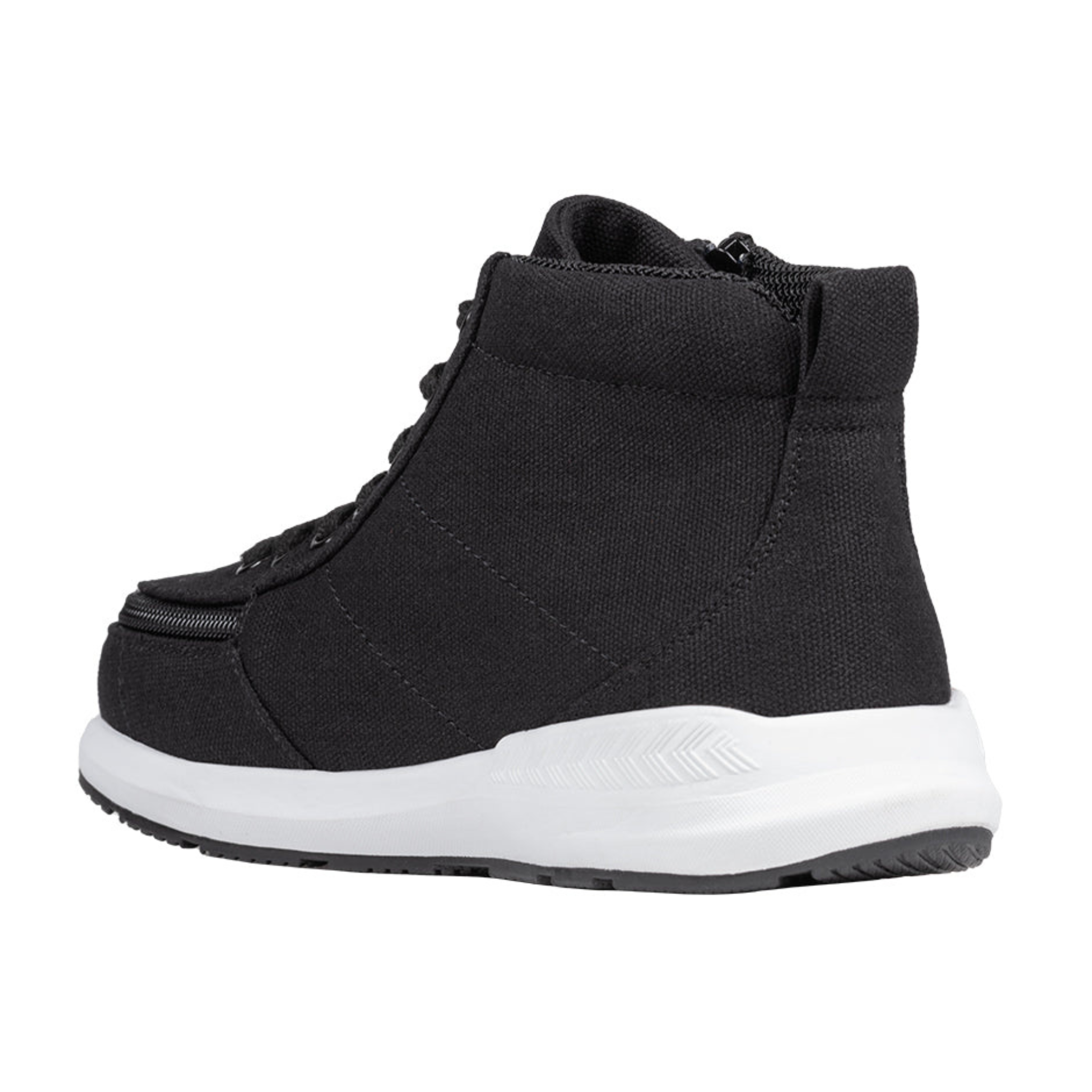 Billy Footwear (Kids) - High Top Goat Black Canvas Shoes