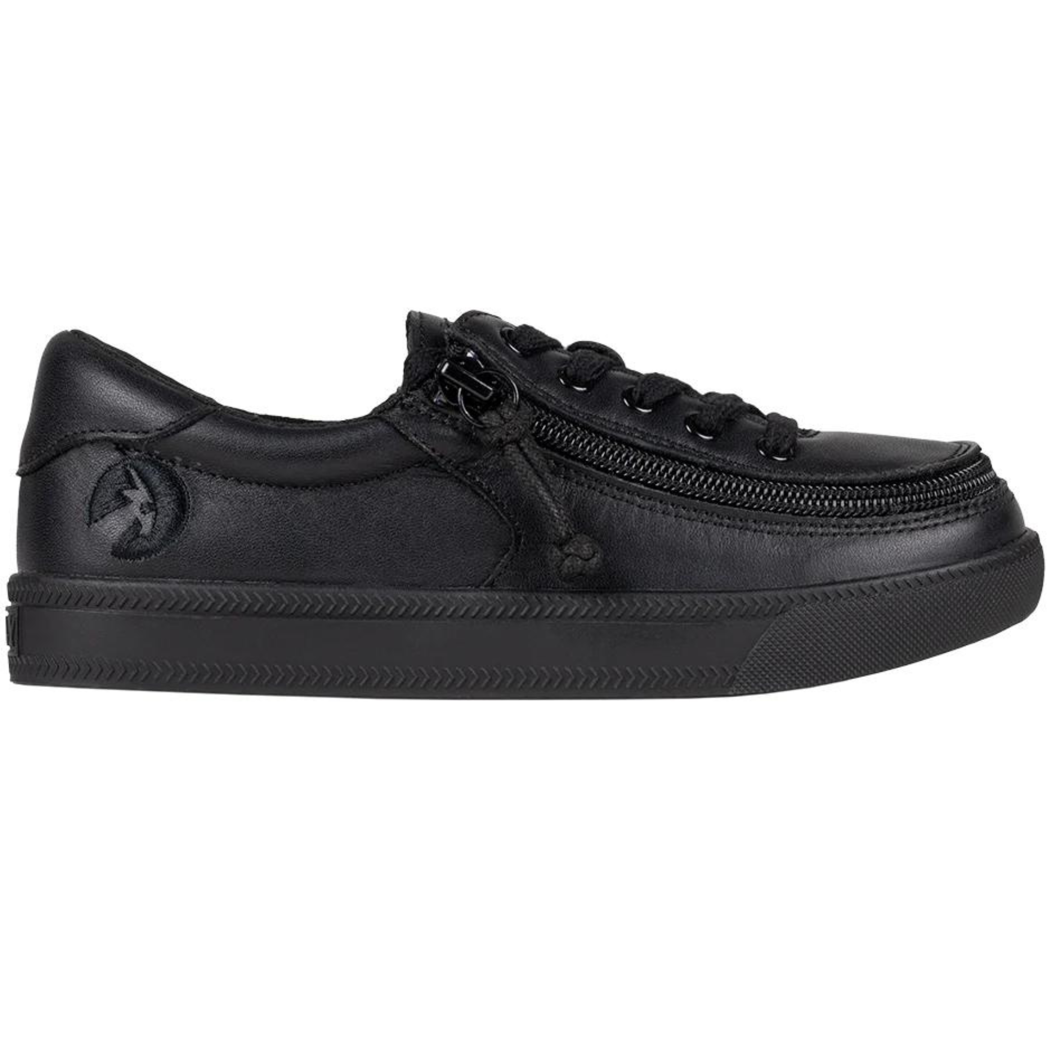 Billy Footwear (Kids) DR II Fit - Low Top Black Leather Shoes