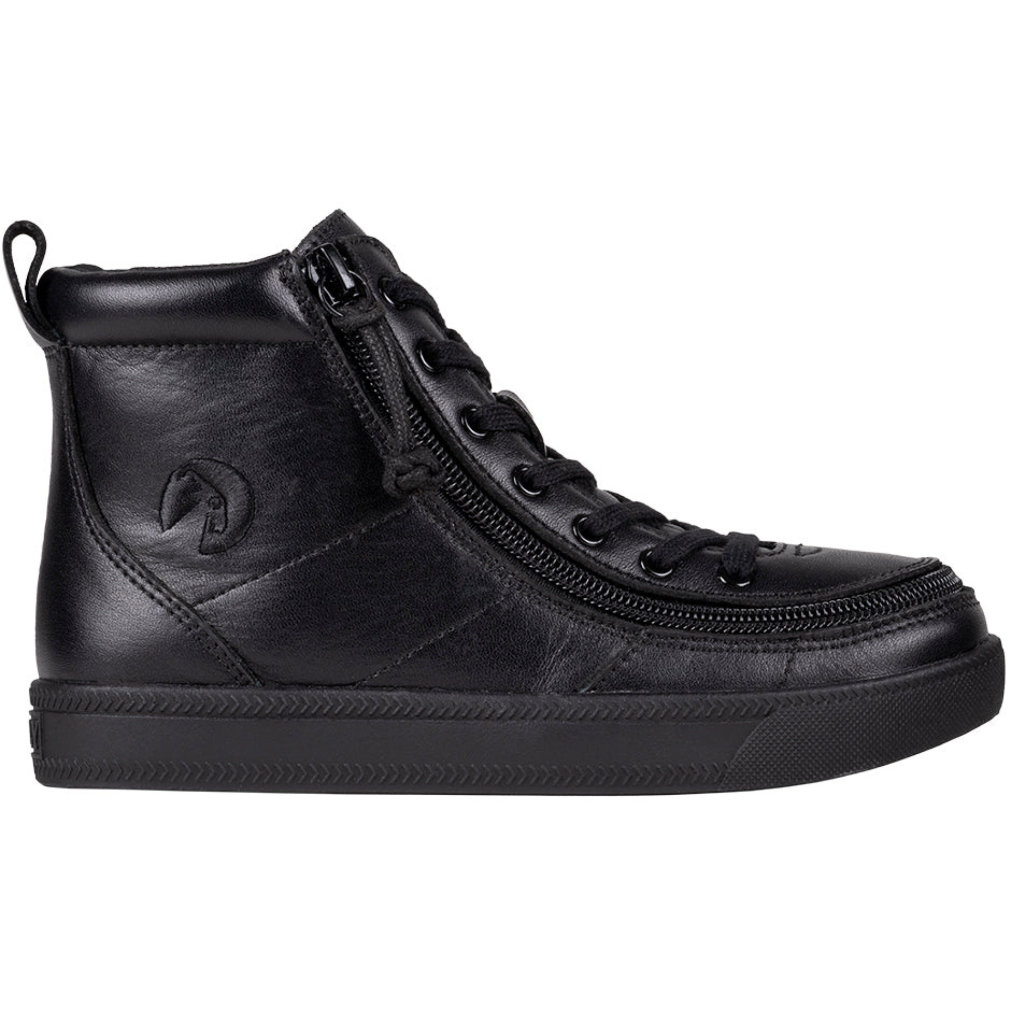 Billy Footwear (Toddlers) DR II Fit - High Top Black to Floor Leather Shoes - CLEARANCE