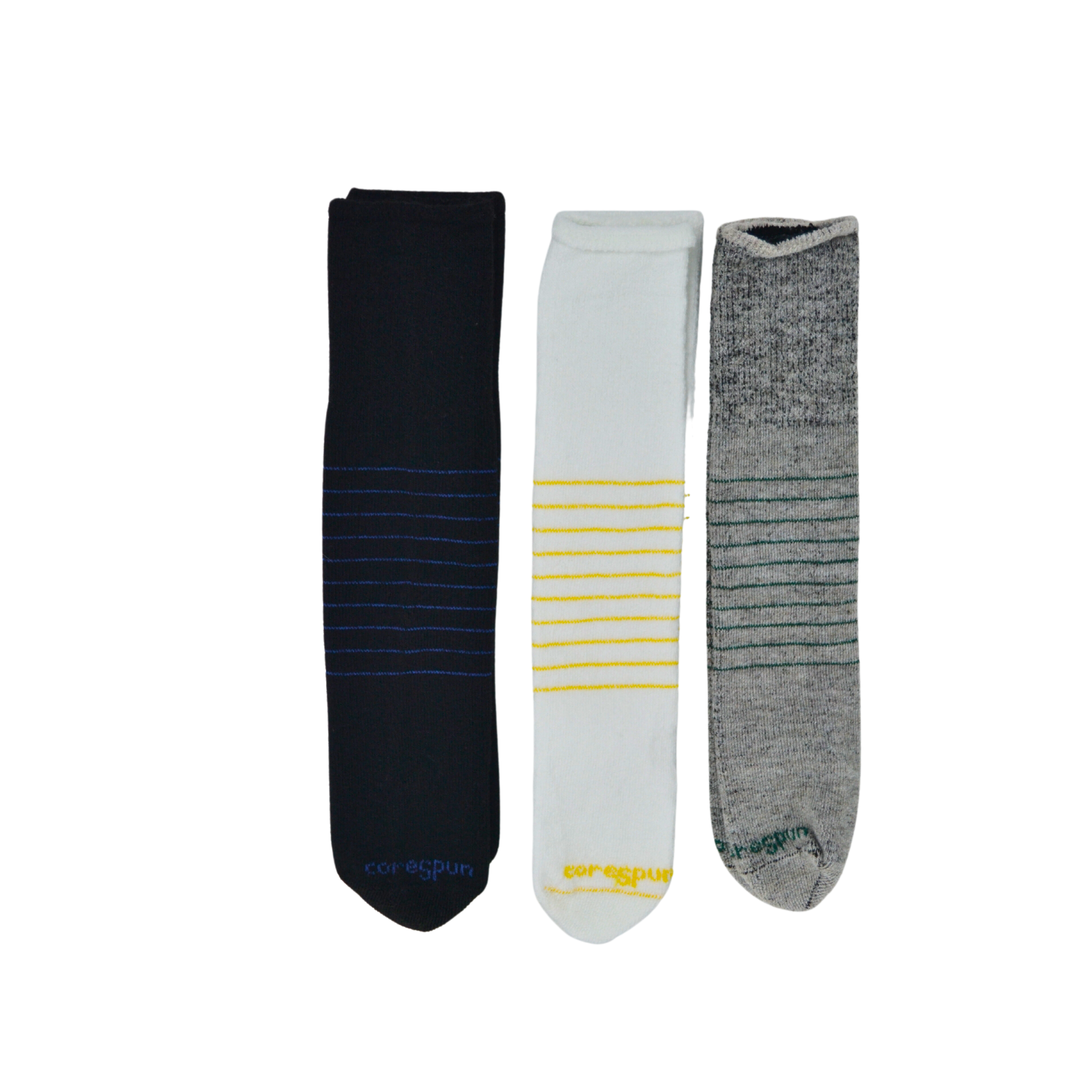 KnitRite - Patternered AFO Kids Socks 3 Pack Core Spun