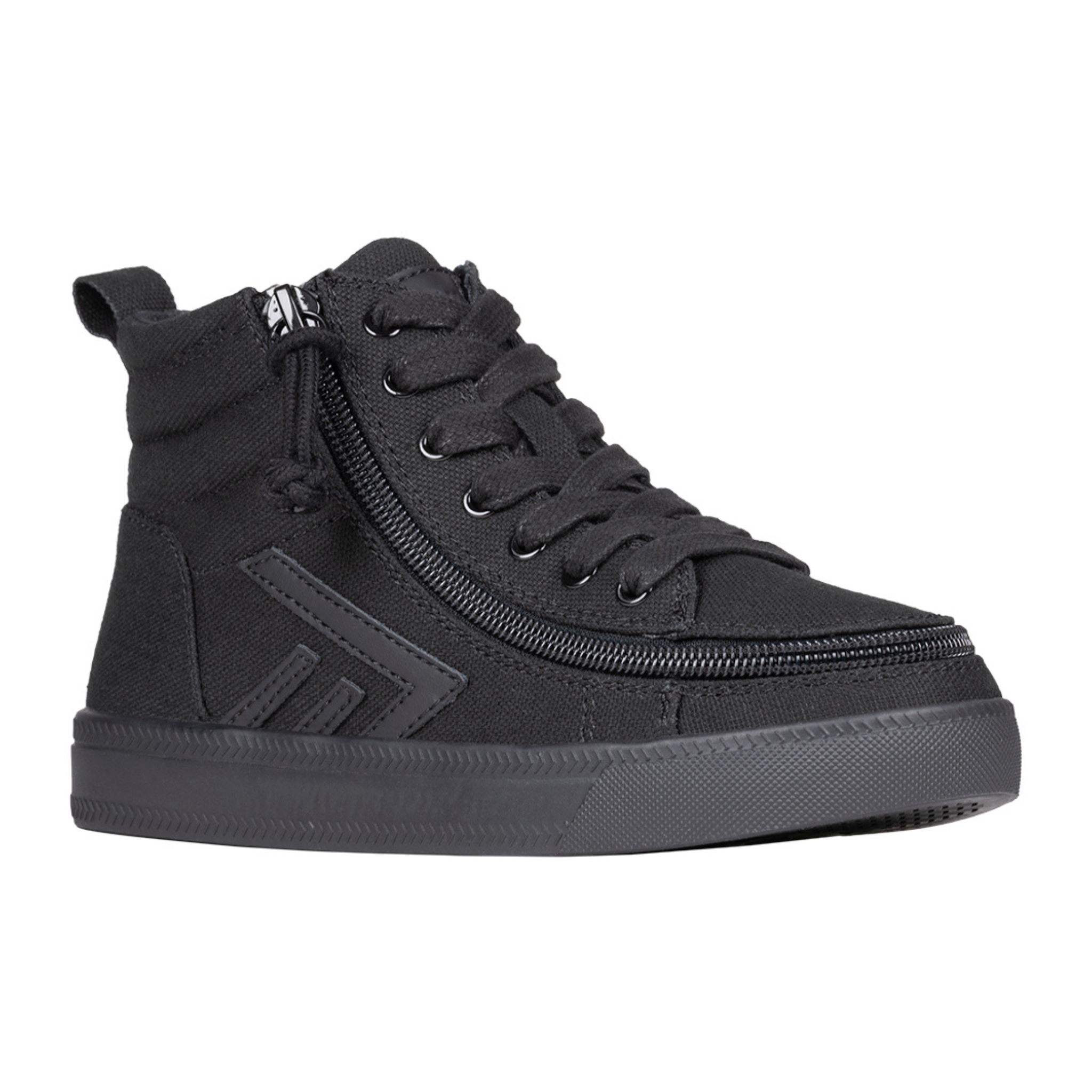 Billy Footwear (Kids) - High Top Black to the Floor CS Canvas Shoes