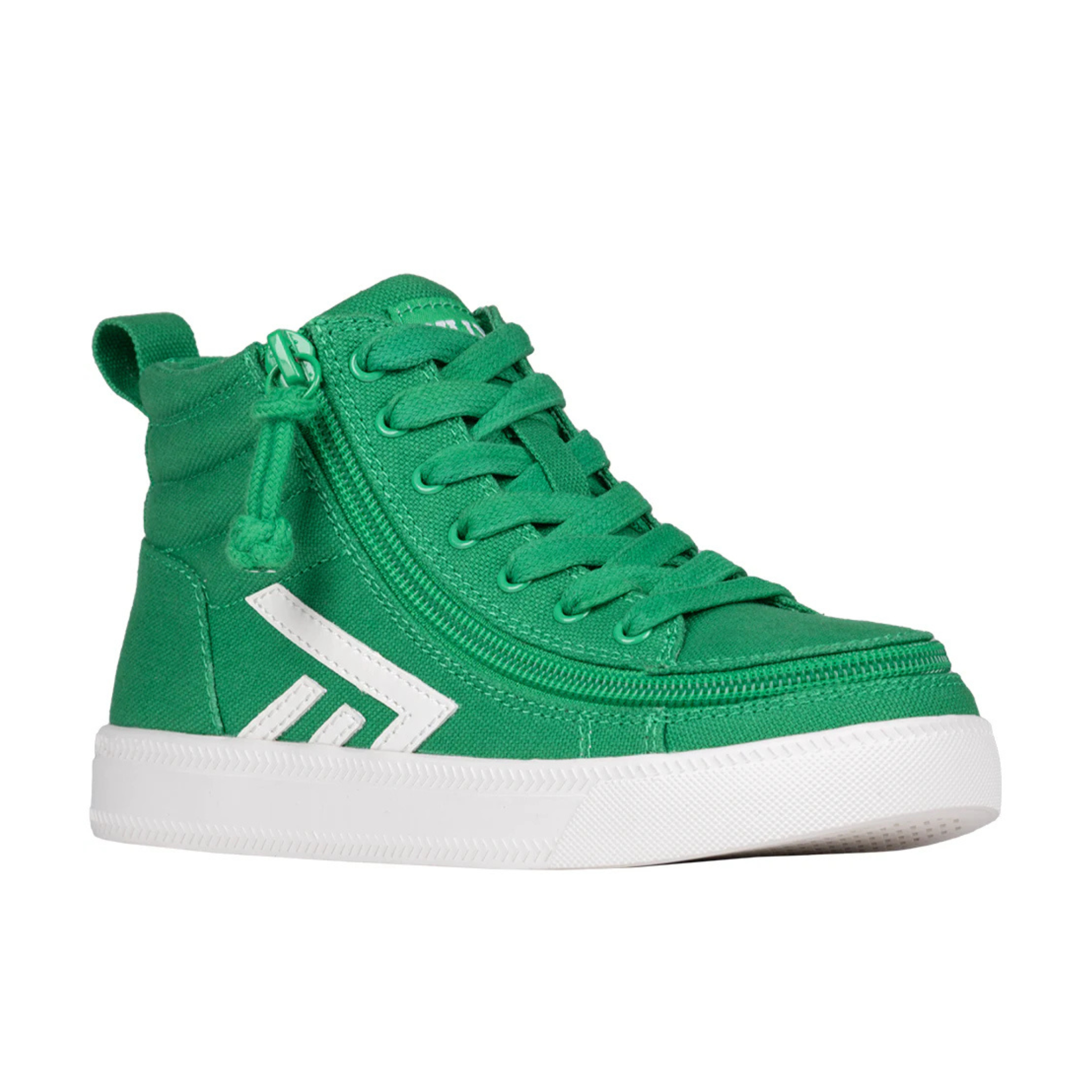 Billy Footwear (Kids) - High Tops Green/White CS Canvas Shoes
