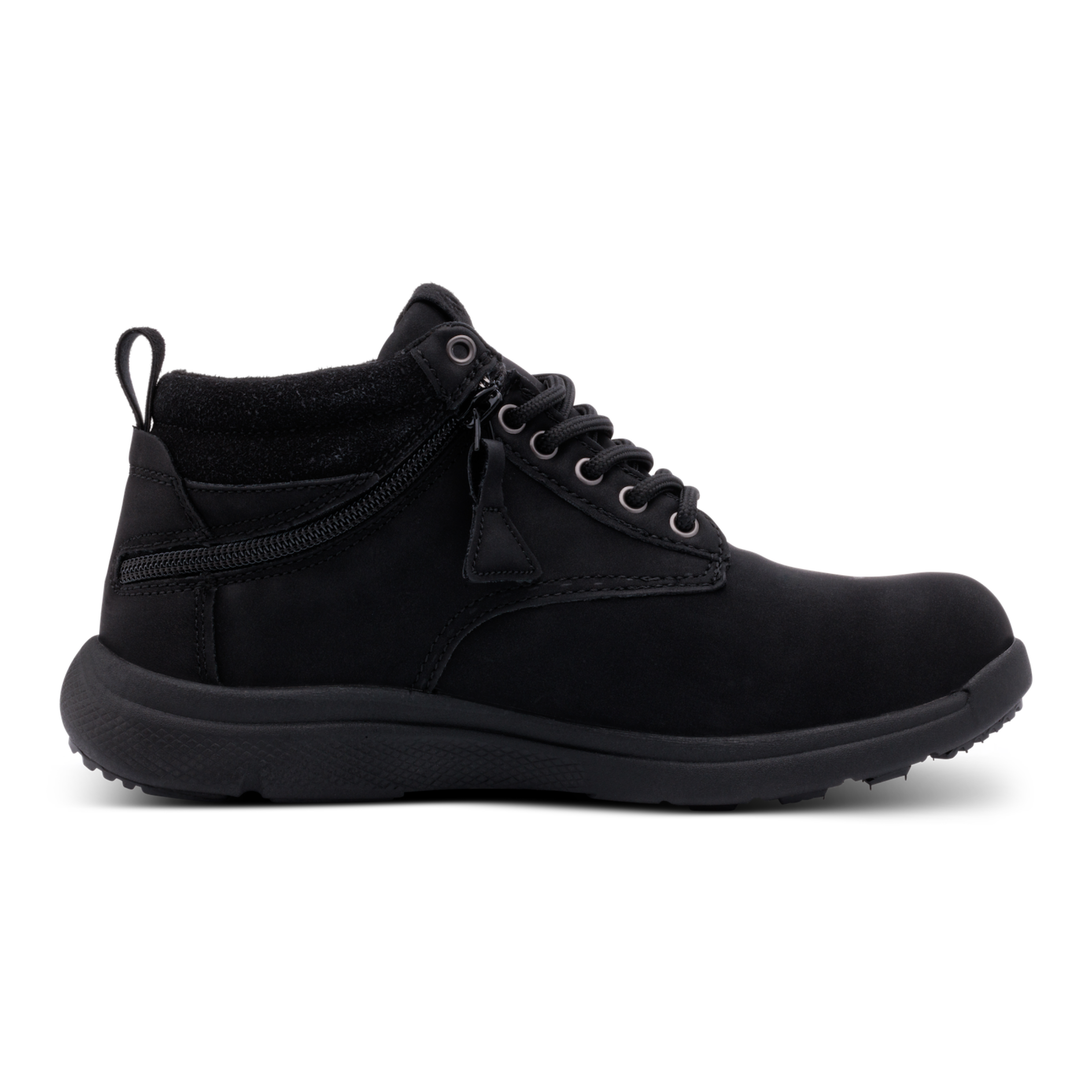Friendly Shoes (Womens) - Scout Zip-Up Boot Black