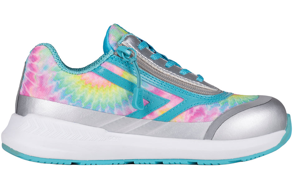 Billy Footwear (Kids) - Low Top Goat Rainbow Tie Dye Trainers