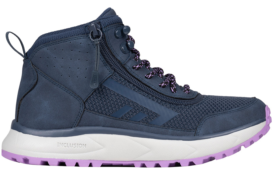 Billy Footwear (Womens) - Navy/Purple Inclusion Trail Boot
