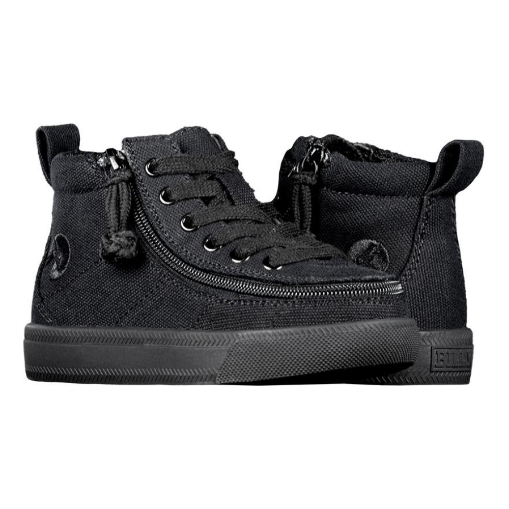 Billy Footwear (Toddlers) - High Top Black to the Floor Canvas Shoes - CLEARANCE