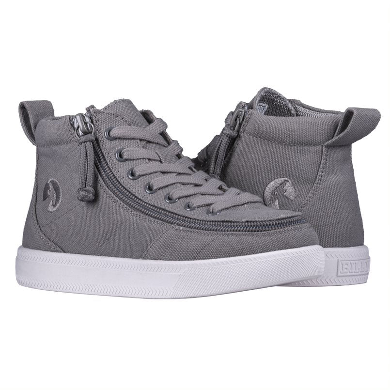 Billy Footwear (Kids) DR Fit - High Top Canvas Dark Grey Shoes
