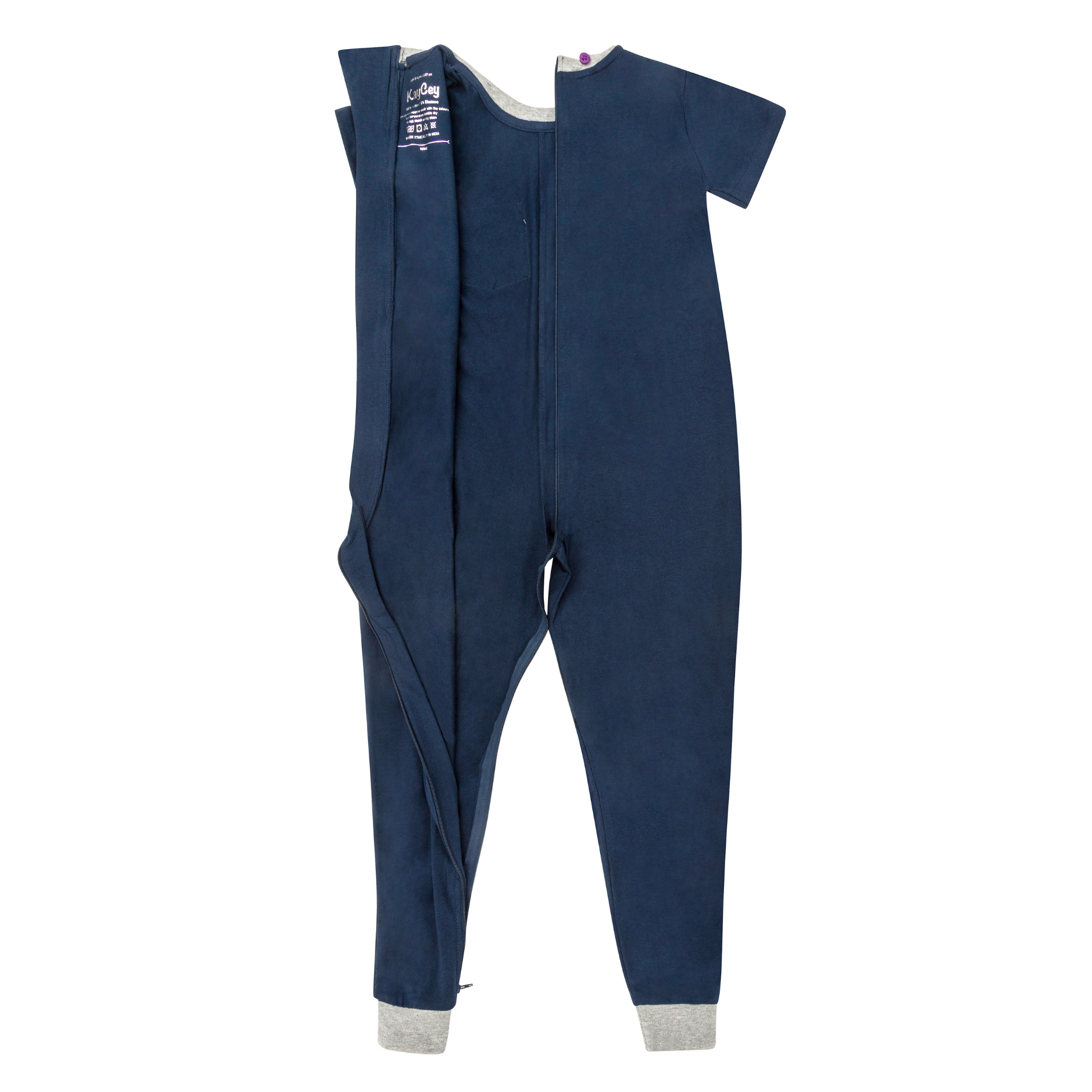 KayCey®Z Secret Zip Back Jumpsuits (Adults) - Short Sleeve / Ankle Length