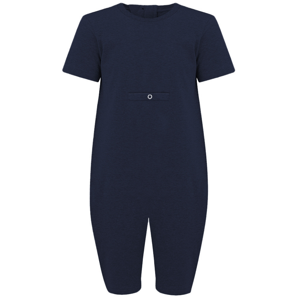 KayCey®Z Secret Zip Back Jumpsuits with Tube Access (Kids)- Short Sleeve / Knee Length