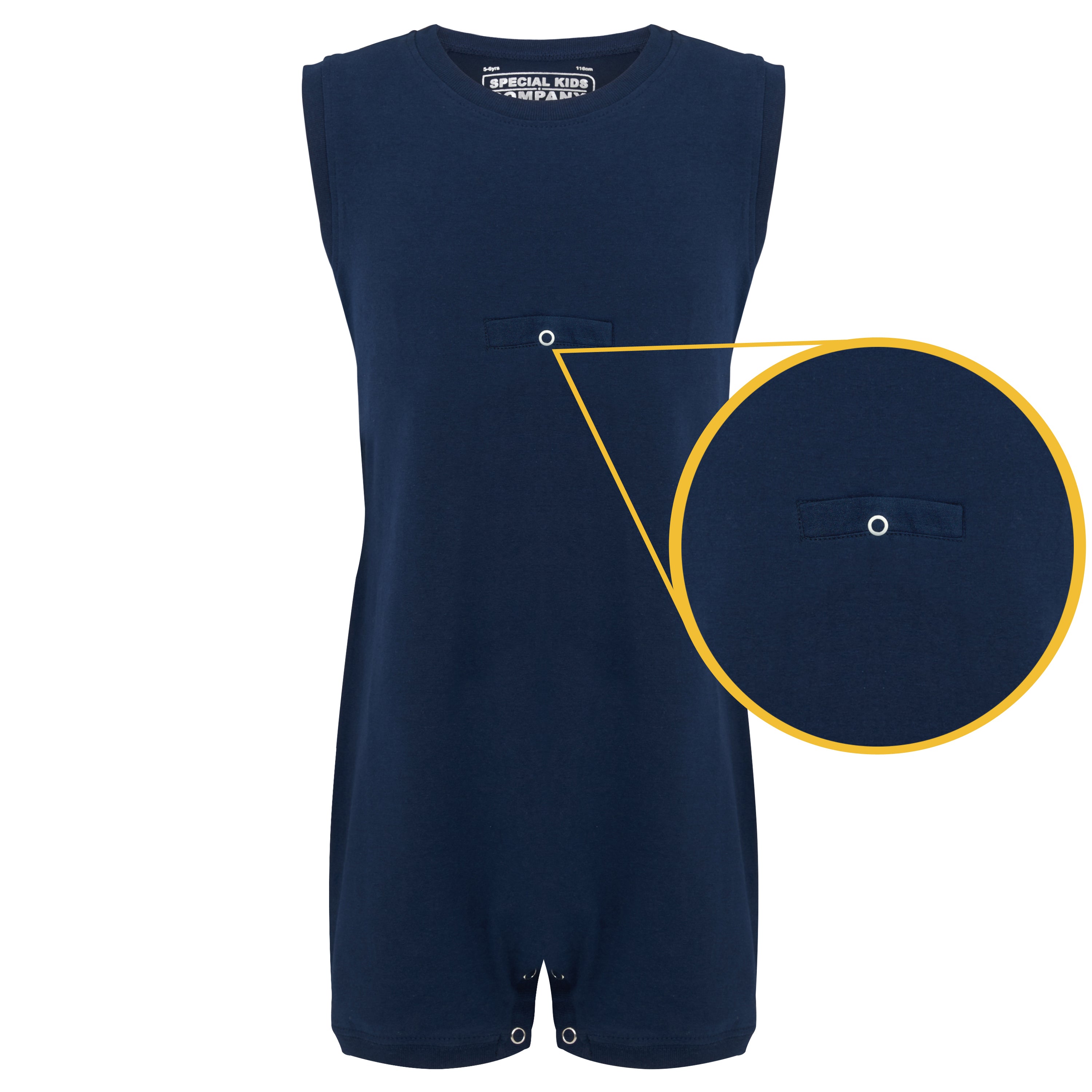 KayCey®P Popper Vest (Kids) - Sleeveless with Tube Access