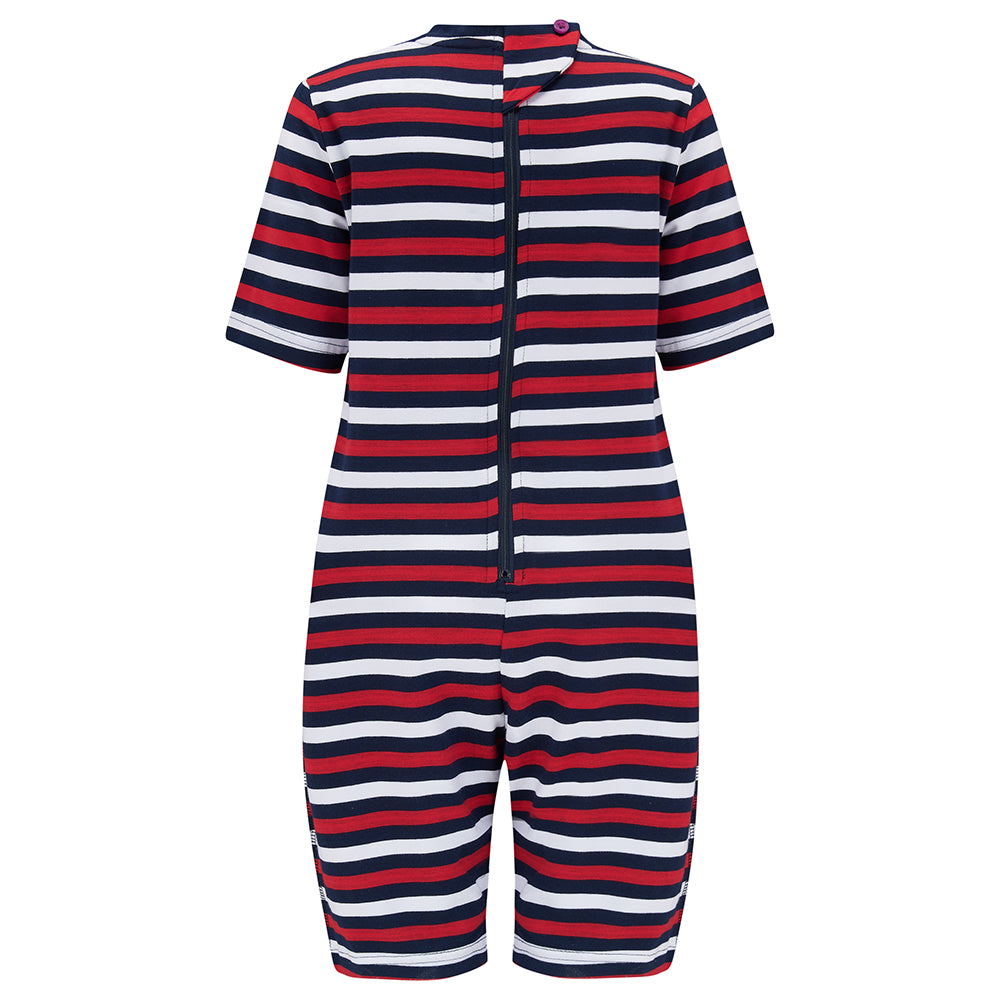 KayCey®Z Secret Zip Back Jumpsuits with Tube Access (Adults) - Short Sleeve / Knee Length