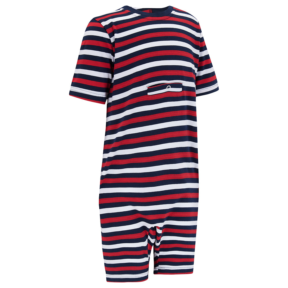 KayCey®Z Secret Zip Back Jumpsuits with Tube Access (Adults) - Short Sleeve / Knee Length