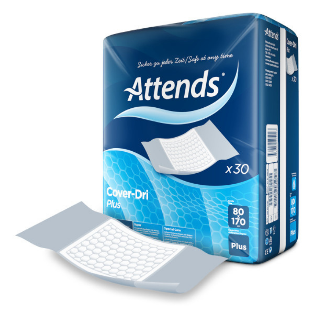 Attends - Incontinence Cover-Dri Plus Bed Pads (80 x 170cm)