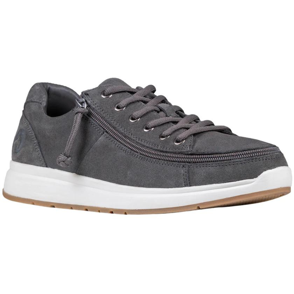 Billy Footwear (Mens) - Low Top Grey Suede Comfort Shoes