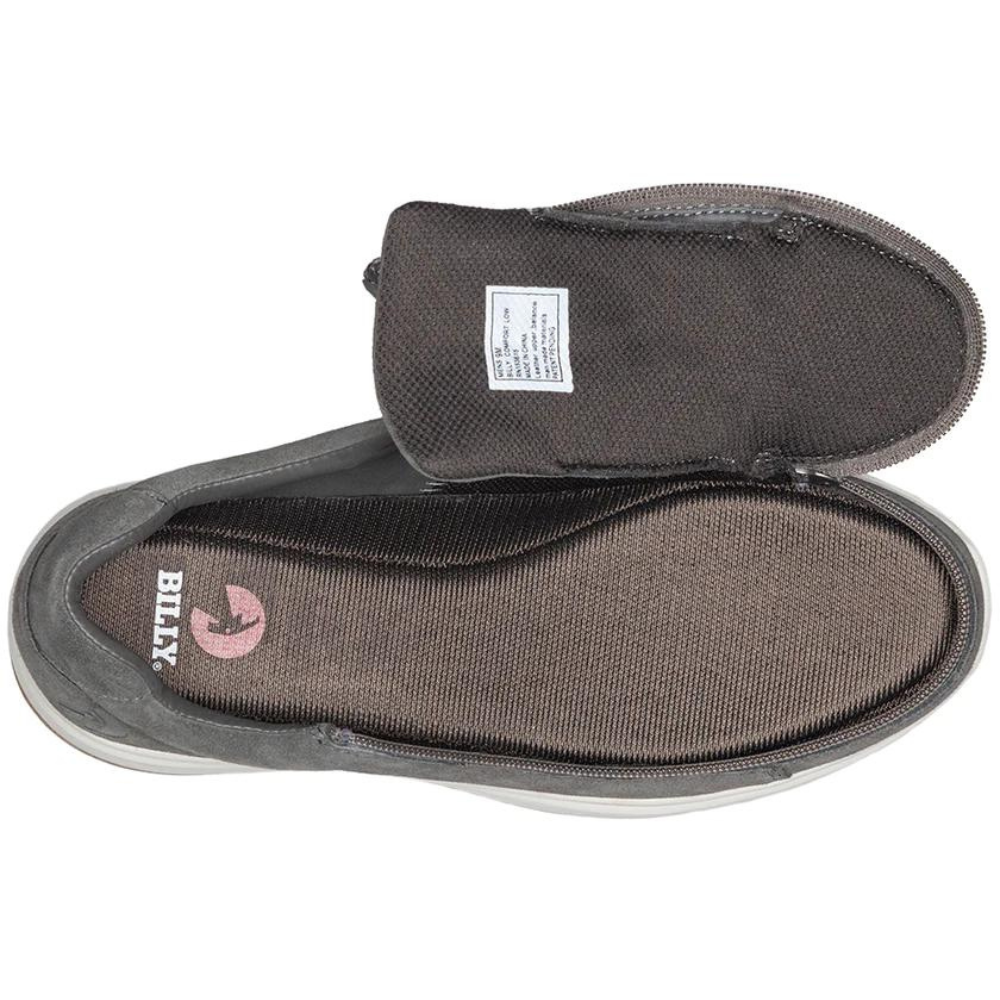 Billy Footwear (Mens) - Low Top Grey Suede Comfort Shoes