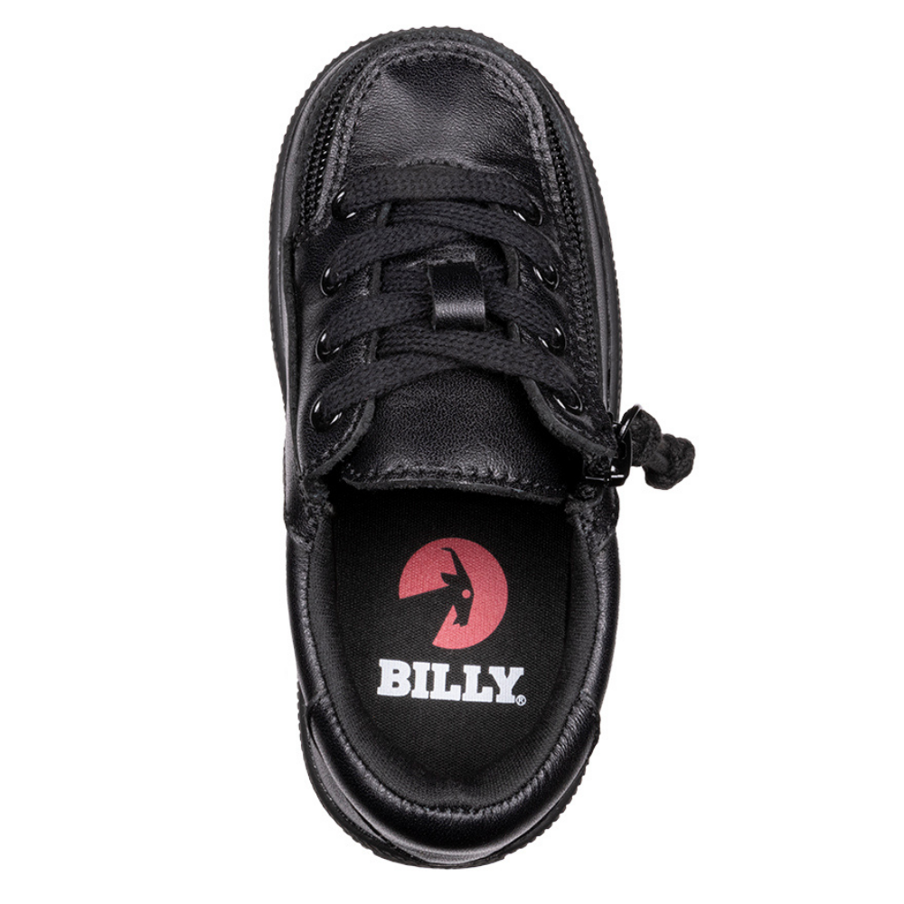 Billy Footwear (Toddlers) - Low Top Leather Black To The Floor Shoes