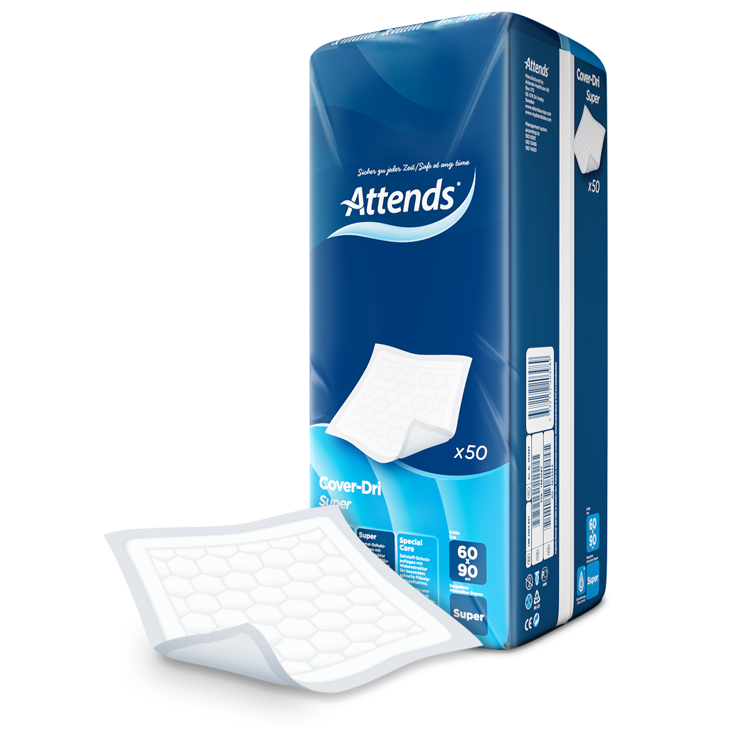Attends - Incontinence Cover-Dri Super Bed Pads (60 x 90cm)