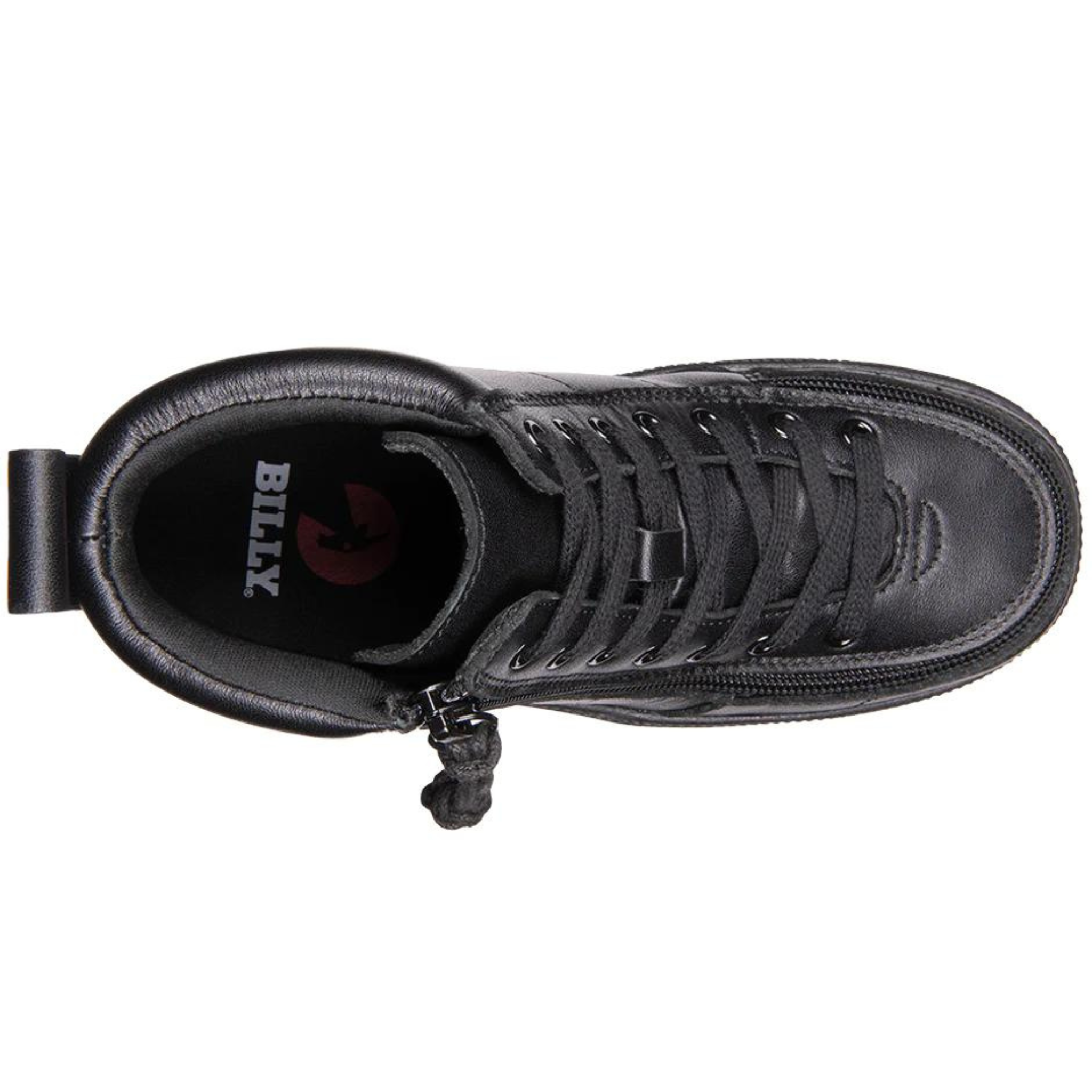 Billy Footwear (Kids) DR II Fit - High Top DR II Black Leather Shoes