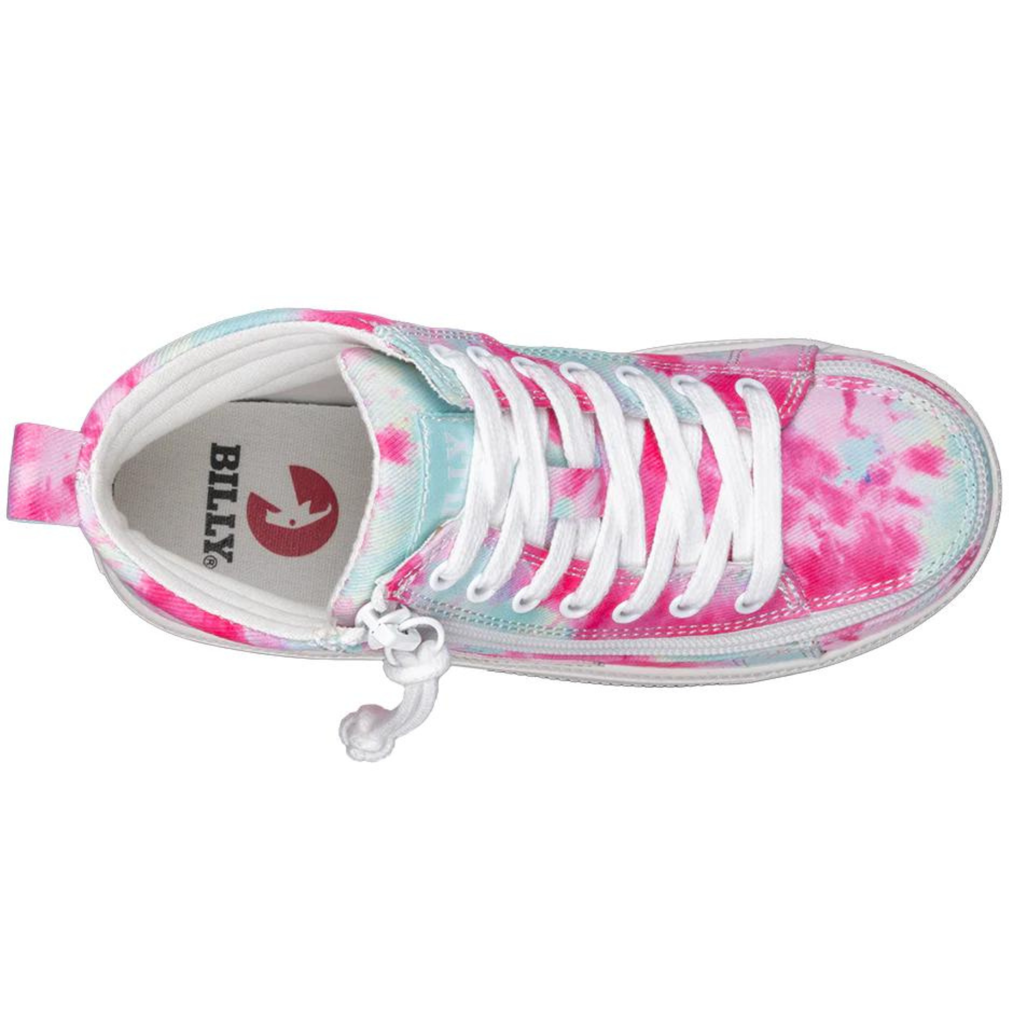 Billy Footwear (Kids)  - Pink Watercolour Core Skate Canvas Shoes