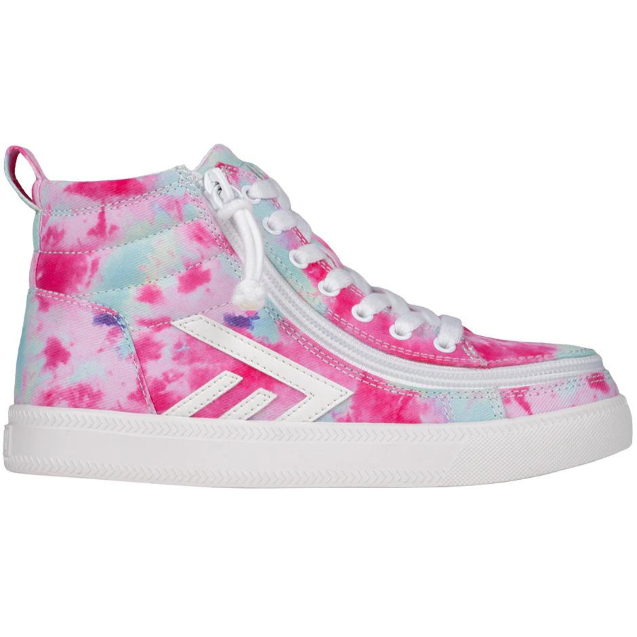 Billy Footwear (Kids)  - Pink Watercolour Core Skate Canvas Shoes