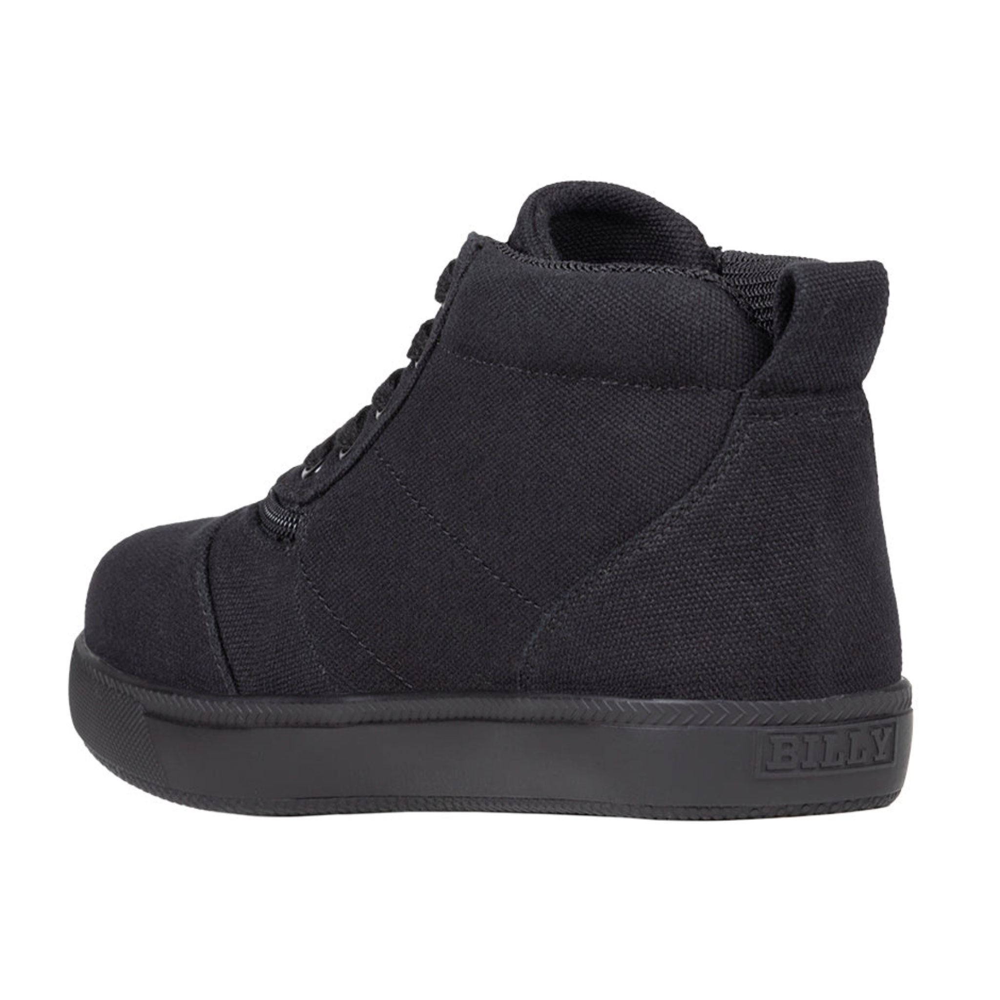 Billy Footwear (Kids) DR II Fit - Short Wrap High Top Black To The Floor Canvas Shoes