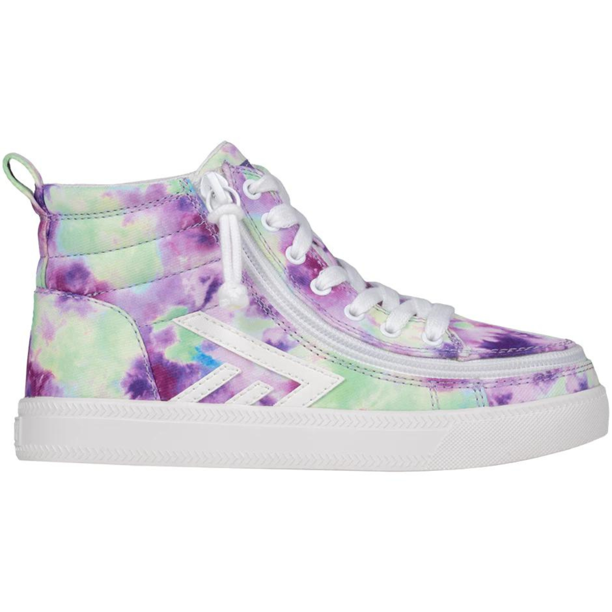 Billy Footwear (Kids)  - Purple Watercolour Core Skate Canvas Shoes