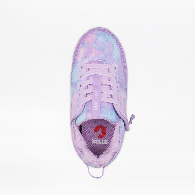 Billy Footwear (Kids)  - Lilac Watercolour Limitless Low Top Shoes