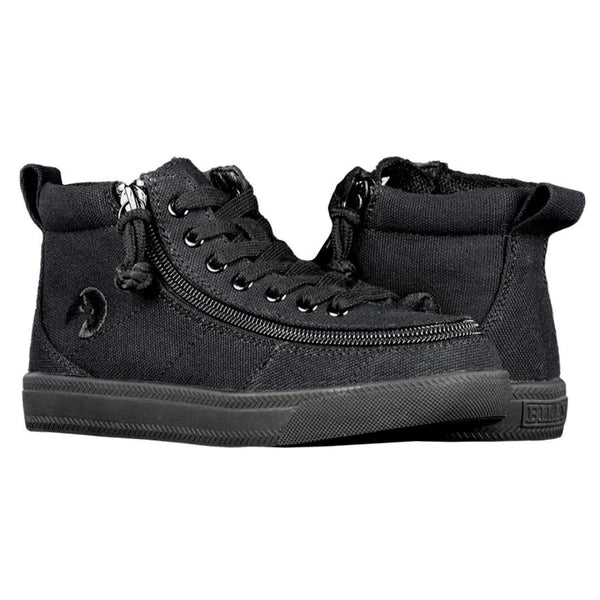 Billy Footwear (Toddler) DR II Fit - High Top Black Canvas Shoes