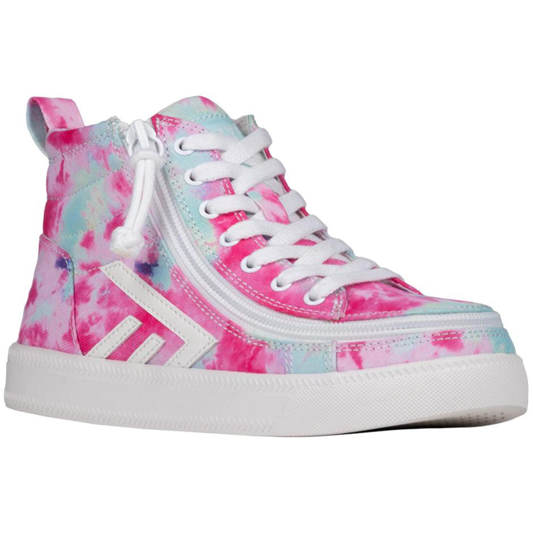 Billy Footwear (Kids)  - Pink Watercolour Core Skate Canvas Shoes