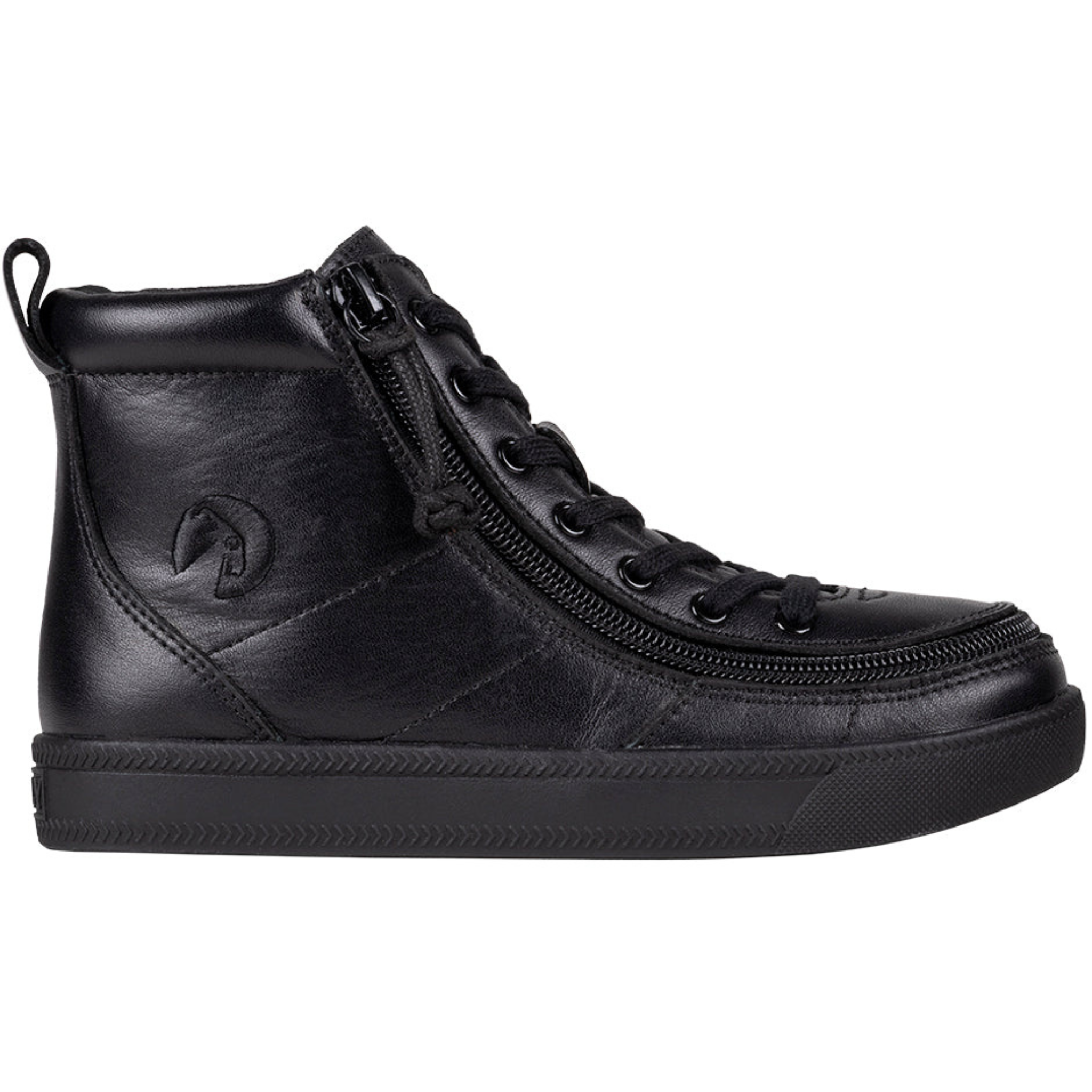 Billy Footwear (Kids) DR II Fit - High Top DR II Black Leather Shoes