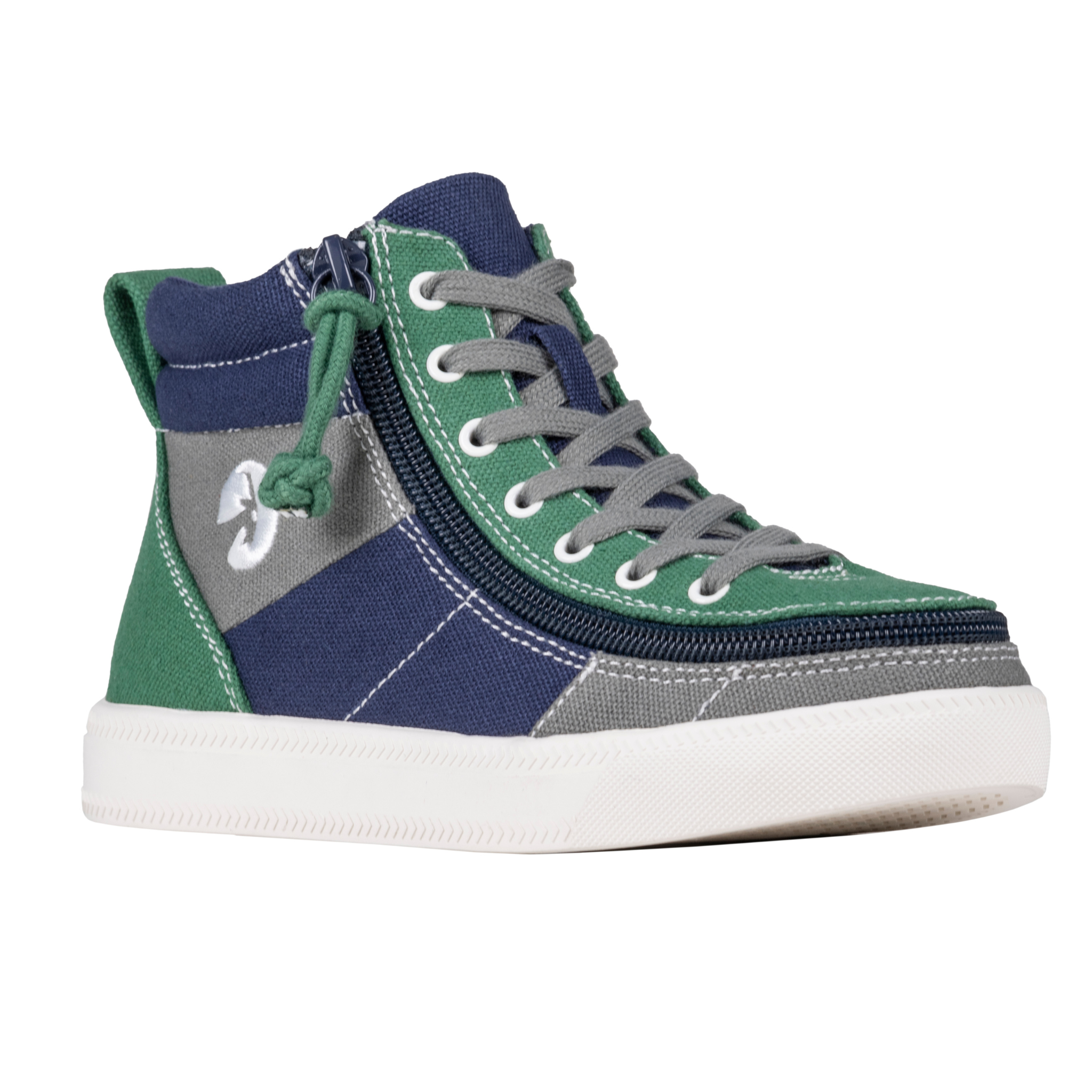 Billy Footwear (Toddlers)  - Street High Top Earth Colour Block Canvas Shoes
