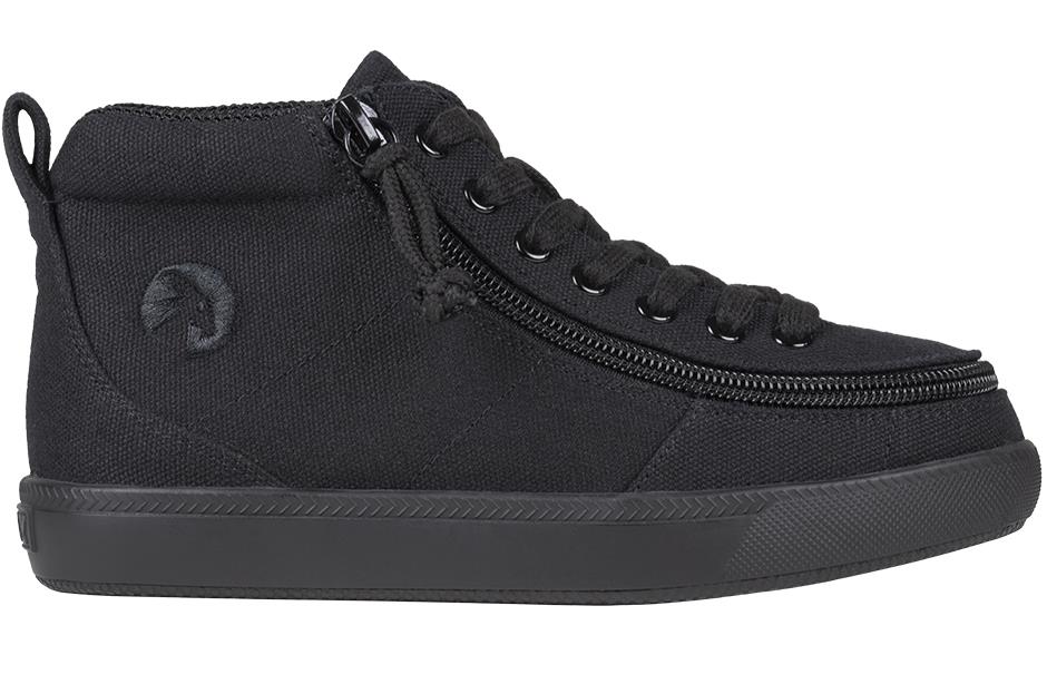 Billy Footwear (Kids) DR Fit - High Top DR Black Canvas Shoes