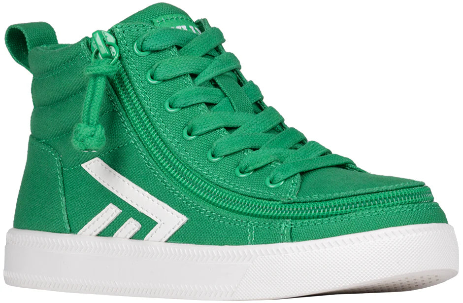 Billy Footwear (Toddlers)  - Green/White Core Skate Canvas Shoes