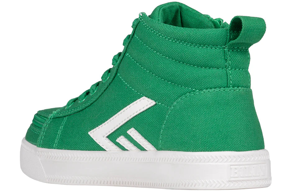 Billy Footwear (Toddlers)  - Green/White Core Skate Canvas Shoes