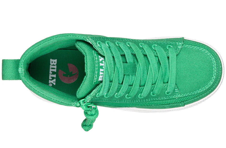 Billy Footwear (Toddlers)  - Green/White Core Skate Canvas Shoes