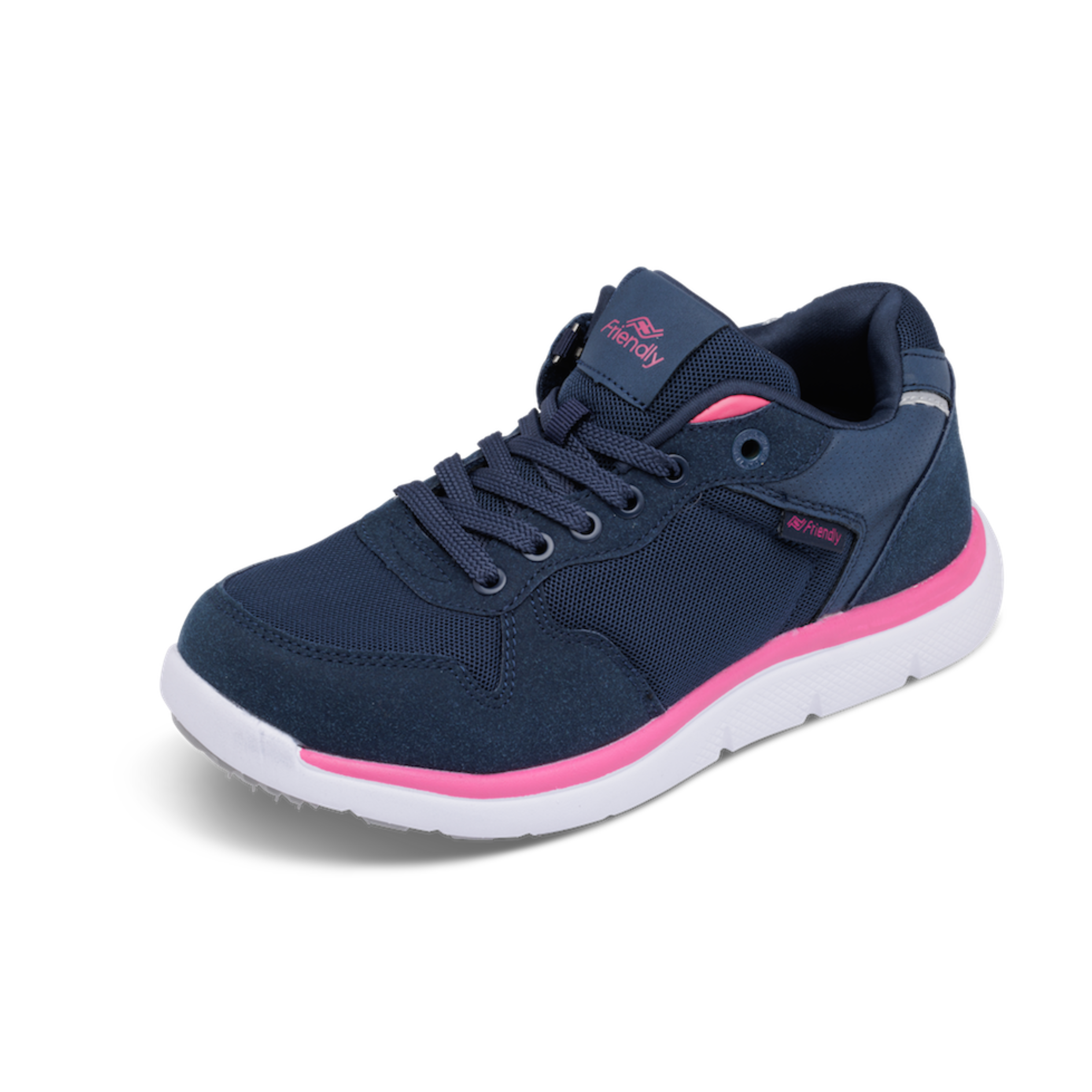 Friendly Shoes Excursion (Women's) - Low Top Navy / Pink