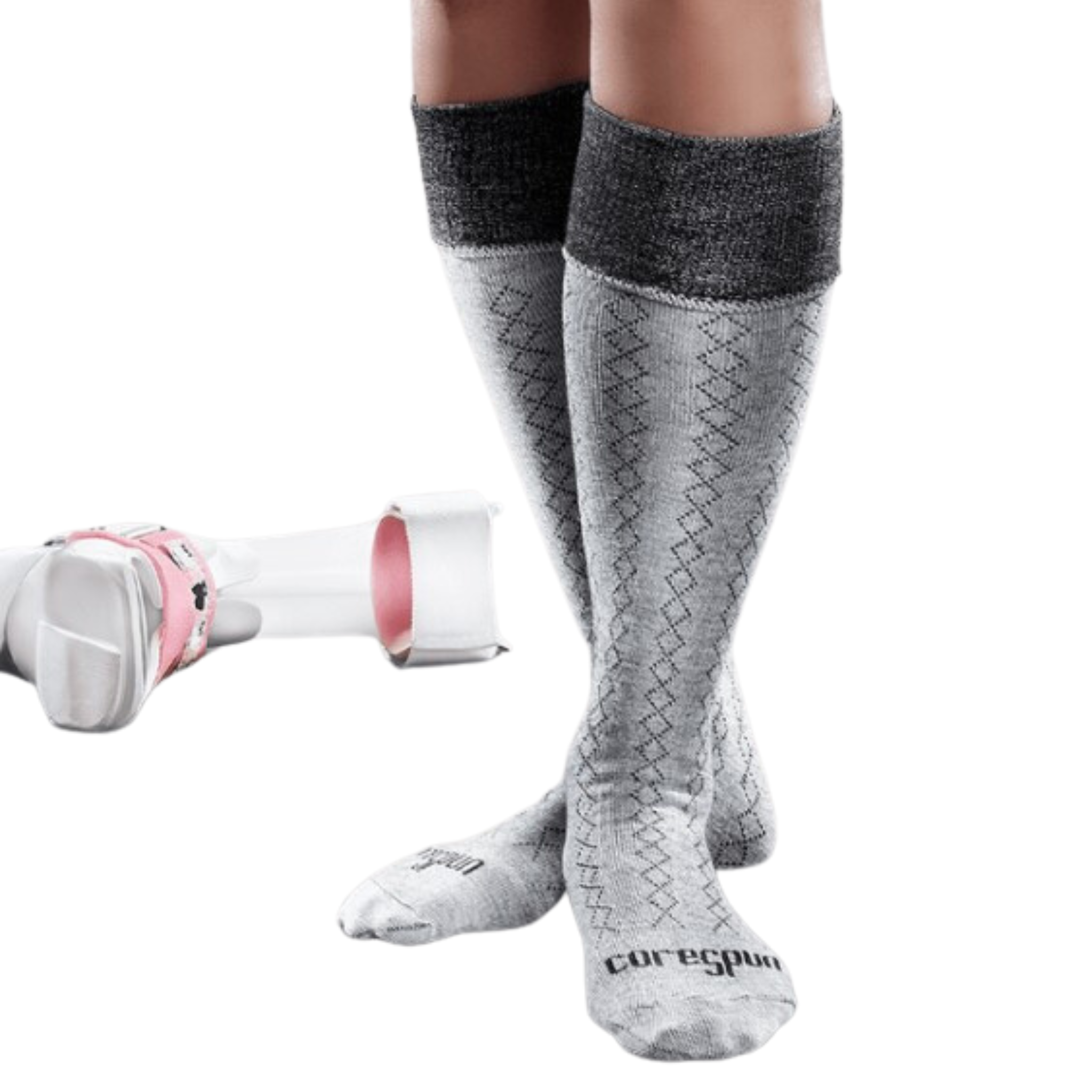 KnitRite - Patternered AFO Adults Socks Core Spun