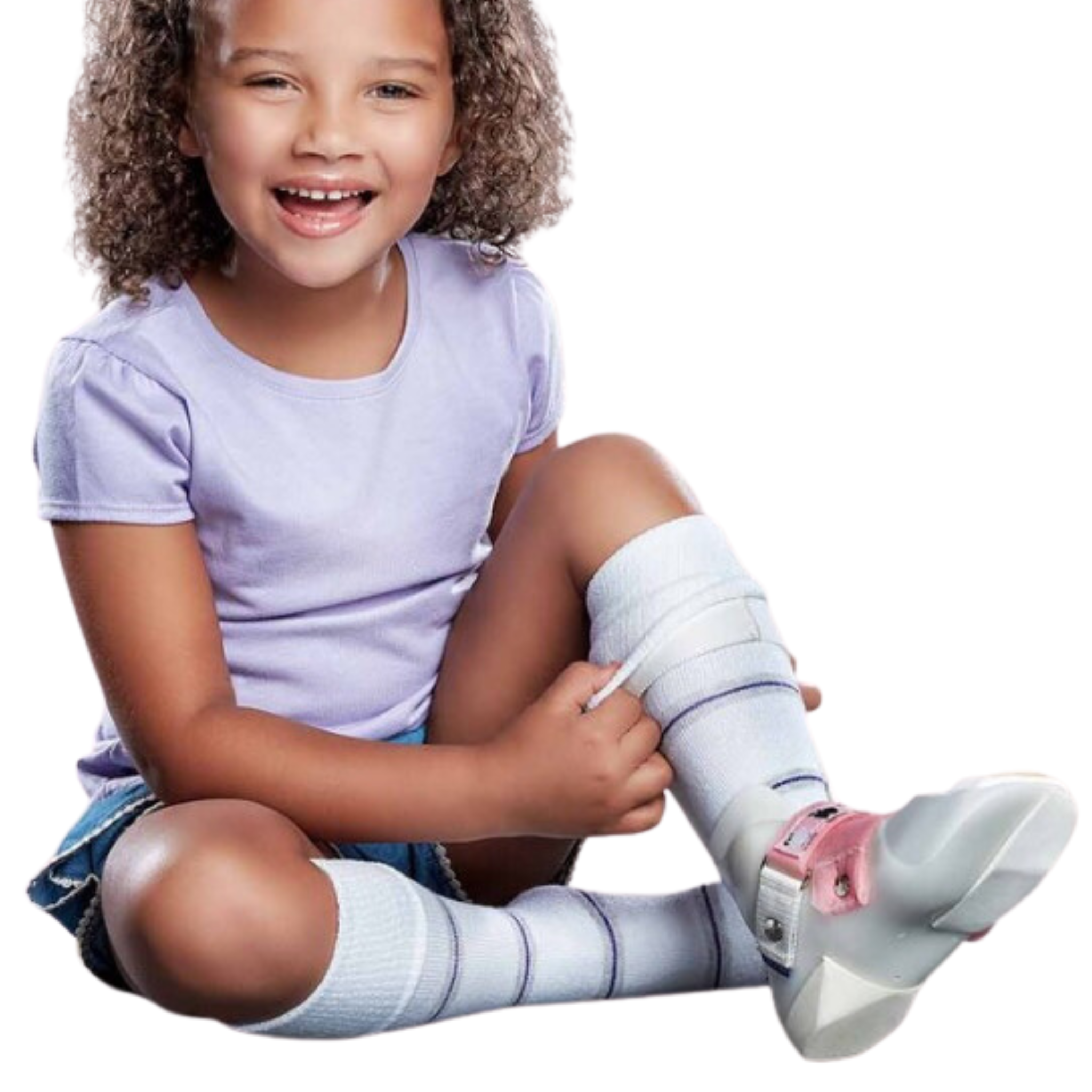 KnitRite - Patternered AFO Kids Socks 1 pack Core Spun
