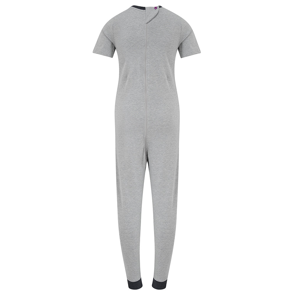 KayCey®Z Secret Zip Back Jumpsuit - Short Sleeve / Long Leg - Adults