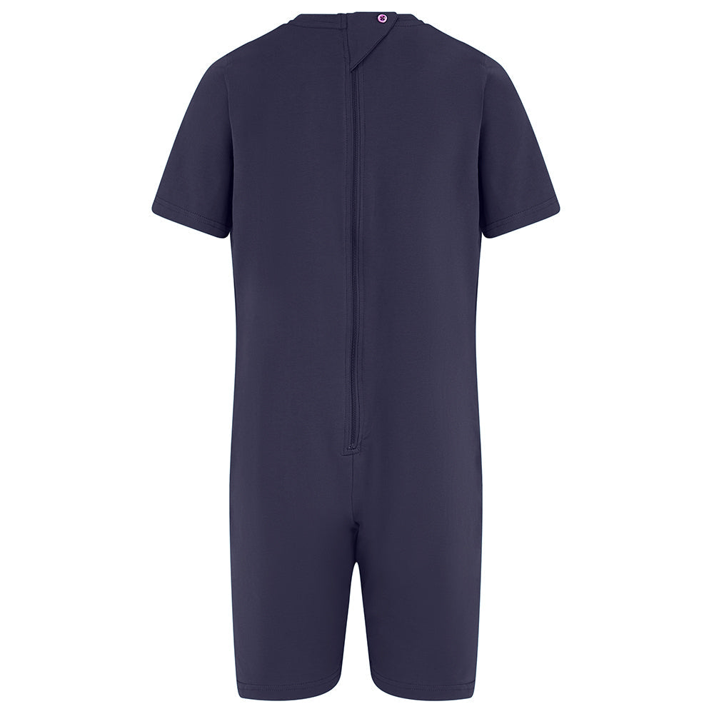 KayCey®Z Secret Zip Back Jumpsuits (Kids) - Short Sleeve / Knee Length