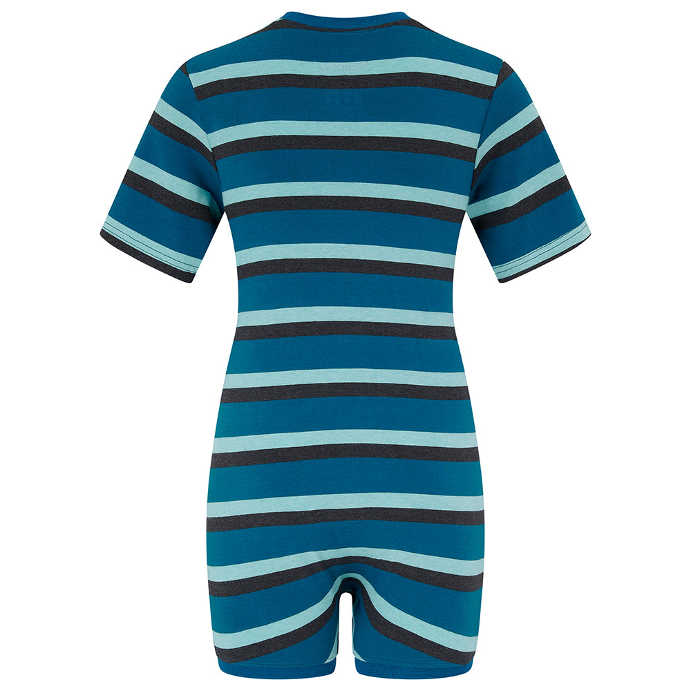 KayCey®P Lite Popper Vest (Kids) - Short Sleeve Stripes