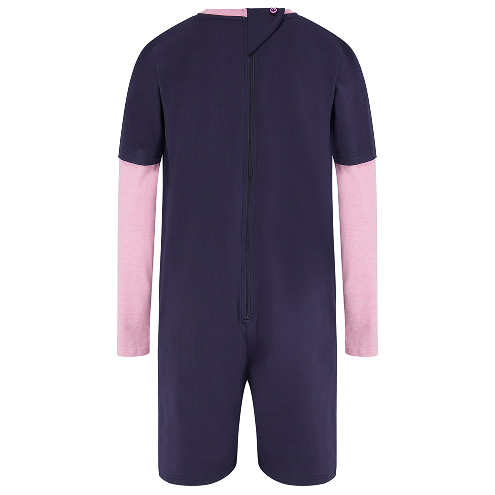 KayCey®Z Secret Zip Back Jumpsuit - Long Sleeve / Short Leg - Kids