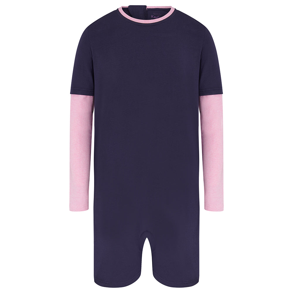 KayCey®Z Secret Zip Back Jumpsuit - Long Sleeve / Short Leg - Kids