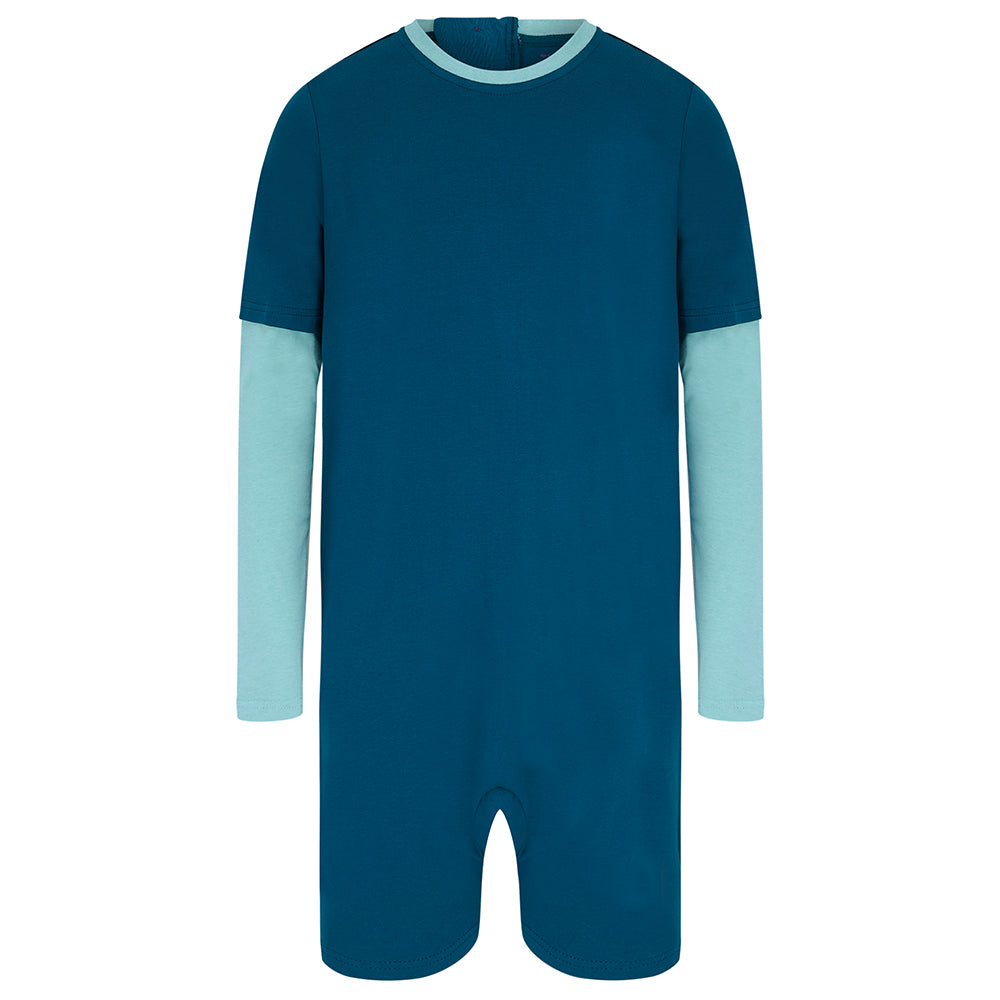 KayCey®Z Secret Zip Back Jumpsuit - Long Sleeve / Short Leg - Kids